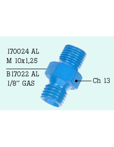 adaptador m10x1 aluminio frentubo 170024al bl