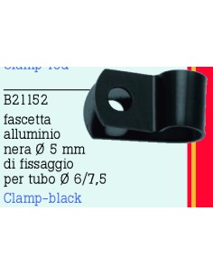 abrazadera de moto aluminio negro torn 5 frentubo b21152