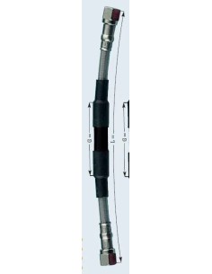 tubo de moto acero offroad 700mm frentubo a06 cr0700 x1blk