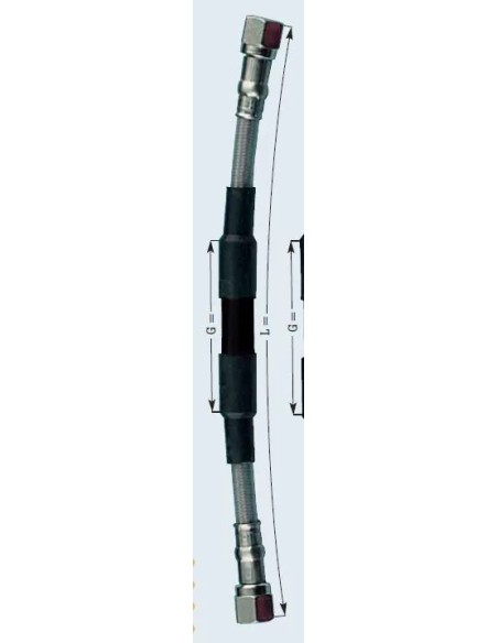 tubo de moto acero offroad 1300mm frentubo a06 cr1300 x1blk