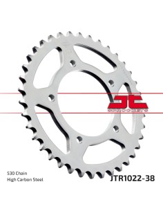 corona moto jt sprockets de acero de 38 dientes jtr1022 38