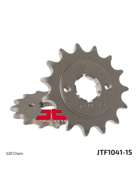 pinon de moto jt sprockets acero 15 dientes p 520 jtf1041 15