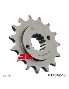 pinon de moto jt sprockets acero 15 dientes p 520 jtf1042 15