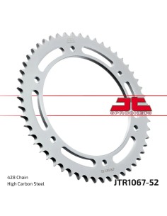 corona moto jt sprockets de acero de 52 dientes jtr1067 52