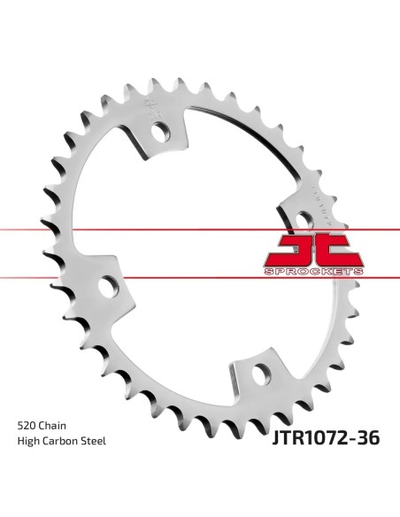 corona moto jt sprockets de acero de 36 dientes p 520 jtr1071 36
