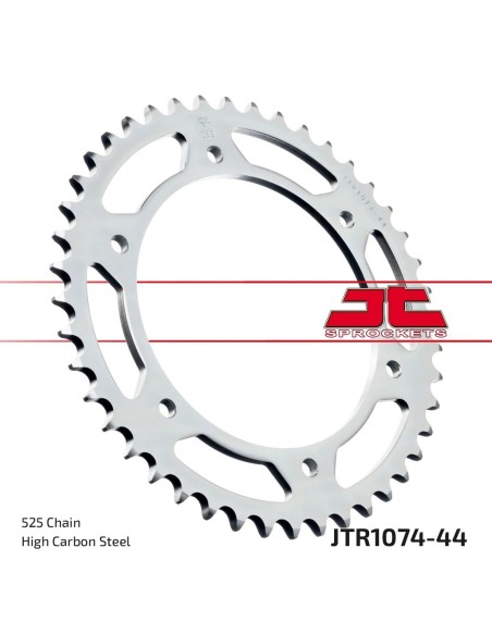 corona moto jt sprockets de acero de 44 dientes jtr1074 44