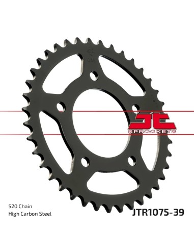 corona moto jt sprockets de acero de 39 dientes jtr1075 39