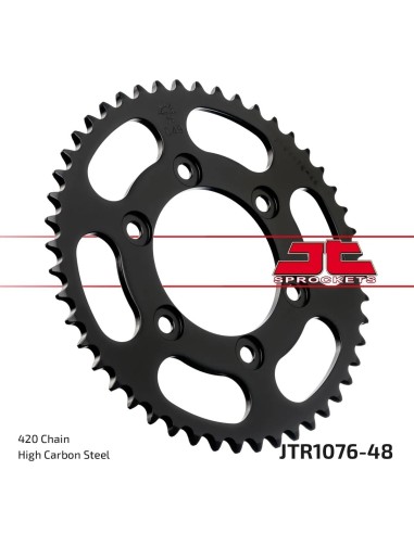 corona moto jt sprockets de acero de 48 dientes jtr1076 48