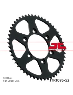 corona moto jt sprockets de acero de 52 dientes jtr1076 52