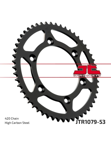 corona moto jt sprockets de acero cpi sm 53 dientes p 520 jtr1079 53