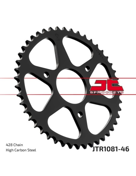 corona moto jt sprockets de acero de 46 dientes jtr1081 46