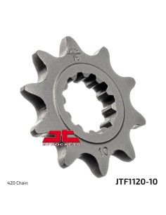 pinon de moto jt sprockets acero 10 dientes p 420 jtf1120 10