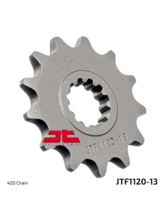 pinon de moto jt sprockets acero 13 dientes p 420 jtf1120 13