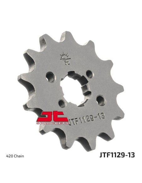 pinon de moto jt sprockets acero 13 dientes p 420 jtf1129 13