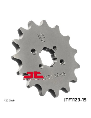 pinon de moto jt sprockets acero 15 dientes p 420 jtf1129 15