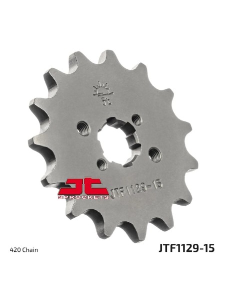 pinon de moto jt sprockets acero 15 dientes p 420 jtf1129 15