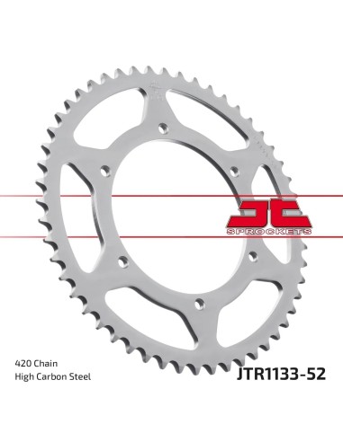 corona moto jt sprockets de acero de 52 dientes jtr1133 52