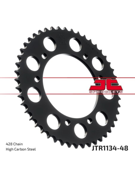 corona moto jt sprockets de acero de 48 dientes jtr1134 48