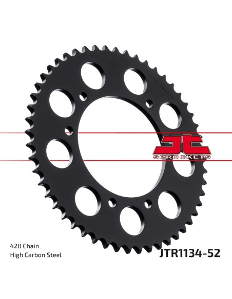 corona moto jt sprockets de acero de 52 dientes jtr1134 52