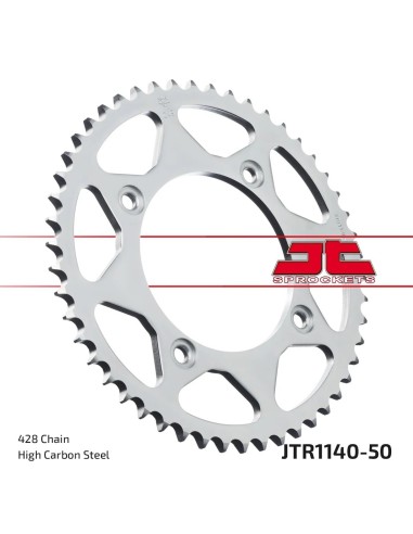 corona moto jt sprockets de acero de 50 dientes jtr1140 50