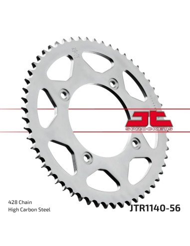 corona moto jt sprockets de acero de 56 dientes jtr1140 56
