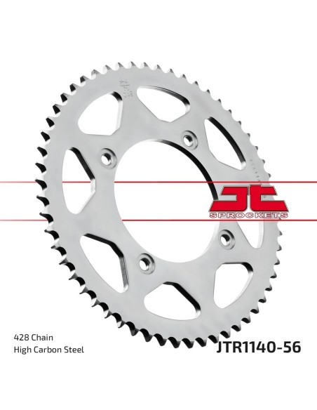 corona moto jt sprockets de acero de 56 dientes jtr1140 56