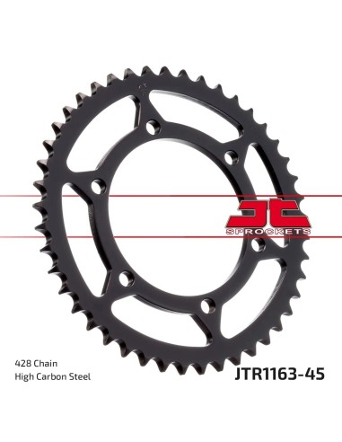corona moto jt sprockets de acero de 45 dientes jtr1141 60