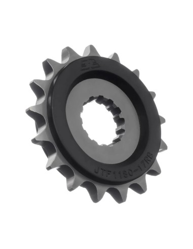 pinon moto jt sprockets acero con goma 17 dientes p 530 jtf1180 17rb