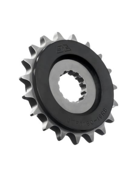pinon moto jt sprockets acero con goma 19 dientes p 530 jtf1180 19rb