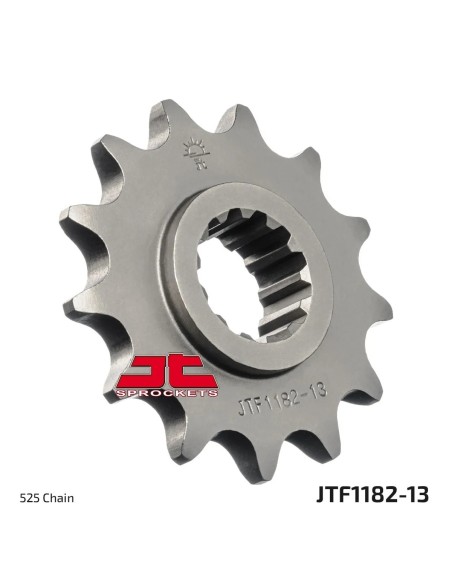 pinon de moto jt sprockets acero 13 dientes p 525 jtf1182 13