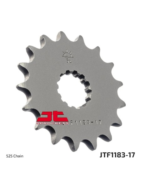 pinon de moto jt sprockets acero 17 dientes p 525 jtf1183 17