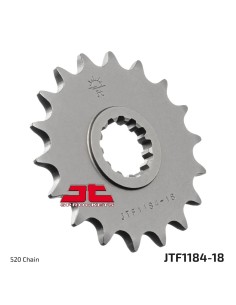 pinon de moto jt sprockets acero 18 dientes p 520 jtf1184 18