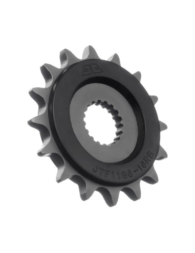 pinon de moto jt sprockets con goma 16 dientes p 525 jtf1186 16rb