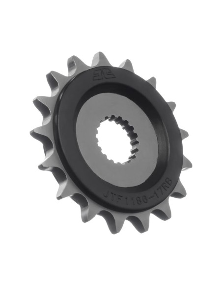 pinon moto jt sprockets acero con goma 17 dientes p 525 jtf1186 17