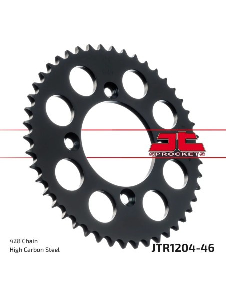 corona moto jt sprockets de acero de 46 dientes jtr1204 46