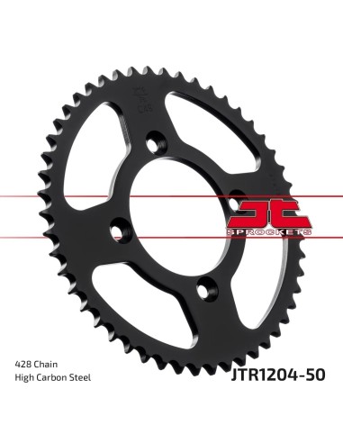 corona moto jt sprockets de acero de 50 dientes jtr1204 50