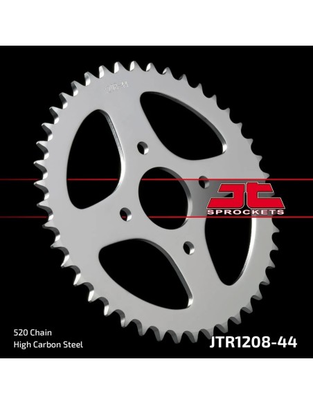 corona moto jt sprockets de acero de 44 dientes jtr1208 44