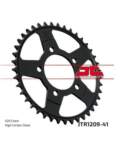 corona moto jt sprockets de acero de 41 dientes jtr1209 41