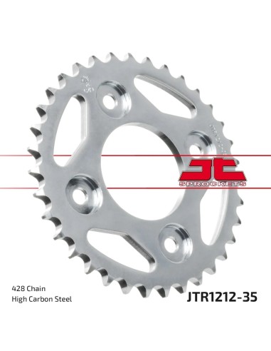corona moto jt sprockets de acero de 35 dientes jtr1212 35