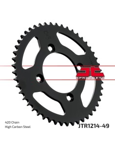 corona moto jt sprockets de acero de 49 dientes jtr1214 49