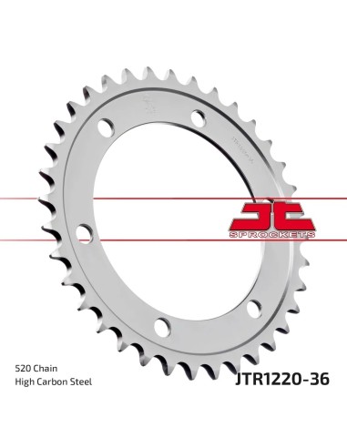 corona moto jt sprockets de acero de 36 dientes jtr1220 36