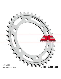 corona moto jt sprockets de acero de 38 dientes jtr1220 38