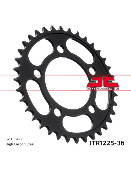 corona moto jt sprockets de acero de 36 dientes jtr1225 36