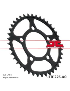 corona moto jt sprockets de acero de 40 dientes jtr1225 40