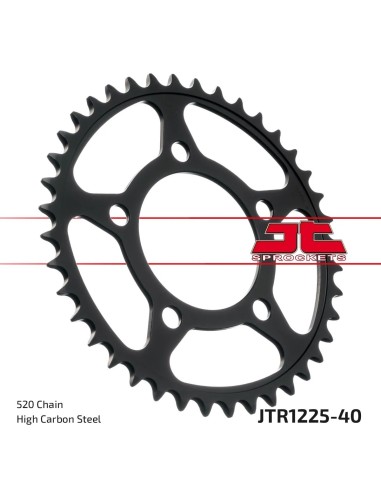 corona moto jt sprockets de acero de 40 dientes jtr1225 40