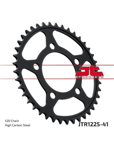 corona moto jt sprockets de acero honda 41 dientes jtr1225 41