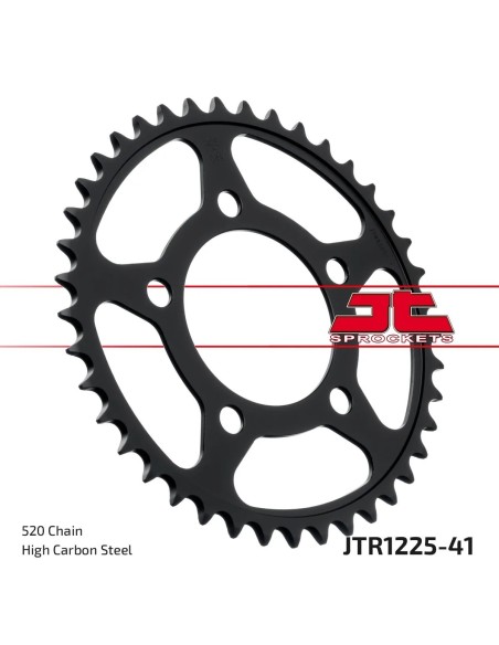 corona moto jt sprockets de acero honda 41 dientes jtr1225 41