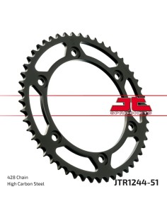 corona moto jt sprockets de acero de 51 dientes jtr1244 51