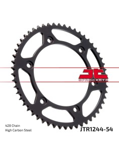 corona moto jt sprockets de acero de 54 dientes jtr1244 54