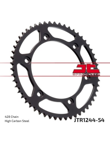 corona moto jt sprockets de acero de 54 dientes jtr1244 54